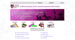 Desktop Screenshot of lib.perlis.uitm.edu.my