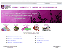 Tablet Screenshot of lib.perlis.uitm.edu.my