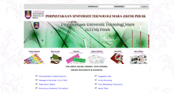 Desktop Screenshot of lib.perak.uitm.edu.my