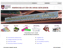 Tablet Screenshot of lib.johor.uitm.edu.my